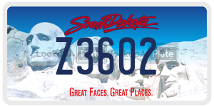 Z3602  license plate in SD