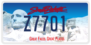 Z7701  license plate in SD