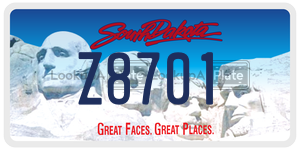 Z8701  license plate in SD