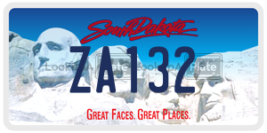 ZA132  license plate in SD
