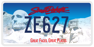 ZE627  license plate in SD