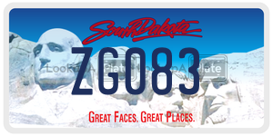 ZG083  license plate in SD