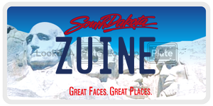 ZUINE  license plate in SD