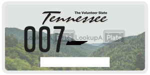 007 license plate in Tennessee