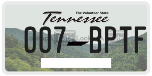 007BPTF  license plate in TN