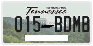 015BDMB license plate in Tennessee
