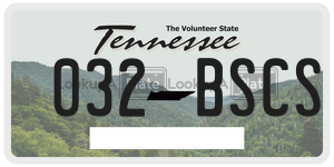 032BSCS  license plate in TN