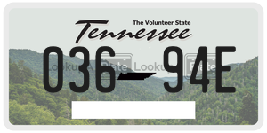 03694E  license plate in TN