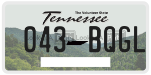 043BQGL  license plate in TN