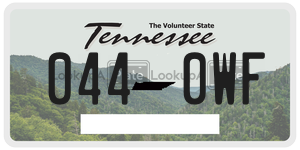 0440WF  license plate in TN