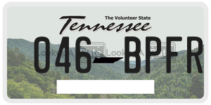 046BPFR  license plate in TN