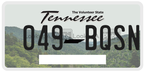 049BQSN  license plate in TN