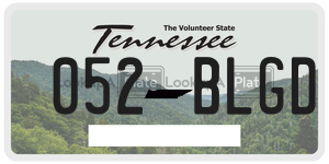 052BLGD  license plate in TN