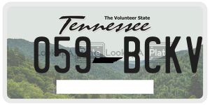 059BCKV  license plate in TN