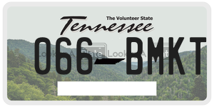 066BMKT  license plate in TN