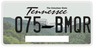 075BMQR  license plate in TN