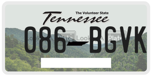 086BGVK  license plate in TN