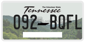 092BQFL  license plate in TN
