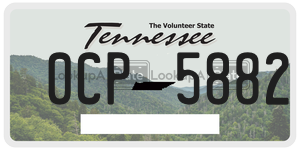 0CP5882  license plate in TN