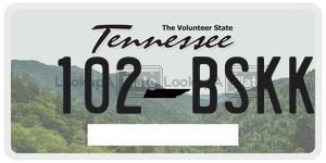 102BSKK  license plate in TN