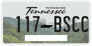 117BSCC  license plate in TN