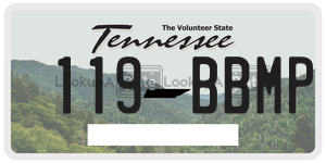 119BBMP  license plate in TN