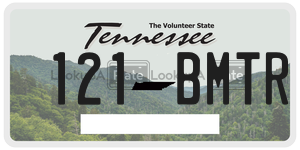 121BMTR  license plate in TN