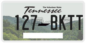 127BKTT license plate in Tennessee