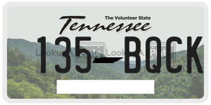 135BQCK  license plate in TN