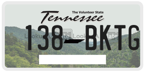 138BKTG  license plate in TN