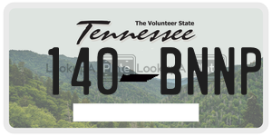 140BNNP  license plate in TN