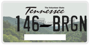 146BRGN  license plate in TN