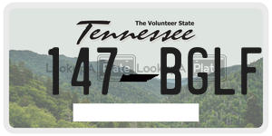 147BGLF  license plate in TN