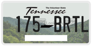 175BRTL  license plate in TN