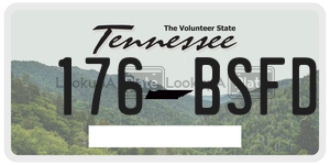 176BSFD  license plate in TN