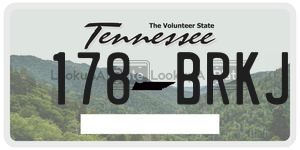 178BRKJ  license plate in TN