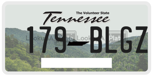 179BLGZ  license plate in TN