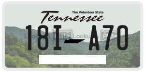 18IA70  license plate in TN