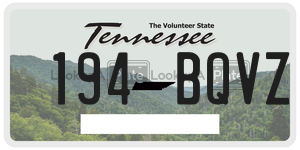 194BQVZ  license plate in TN