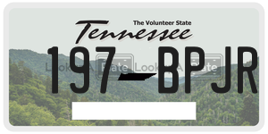 197BPJR  license plate in TN