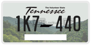 1K7440  license plate in TN