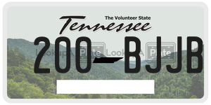 200BJJB  license plate in TN