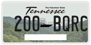 200BQRC  license plate in TN