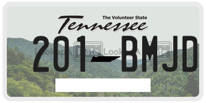 201BMJD  license plate in TN