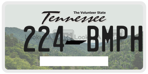 224BMPH  license plate in TN