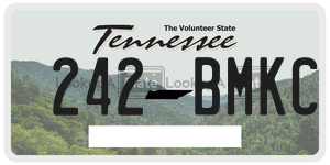 242BMKC  license plate in TN