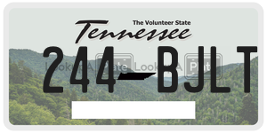 244BJLT  license plate in TN