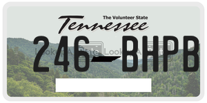 246BHPB  license plate in TN