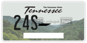 24S license plate in Tennessee