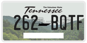 262BQTF  license plate in TN
